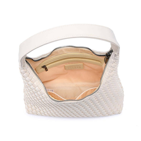 Harmonia - Woven Neoprene Shoulder Bag: Cream