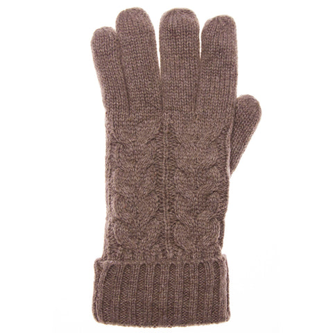 Solid Classic Cable Knit Winter Gloves