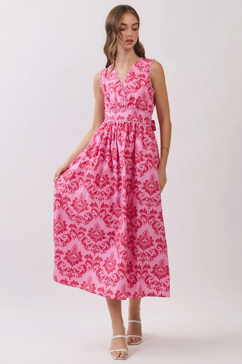 Pink Floral Beautiful Dress