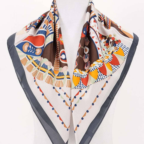 Multi Print Bandana: Orange