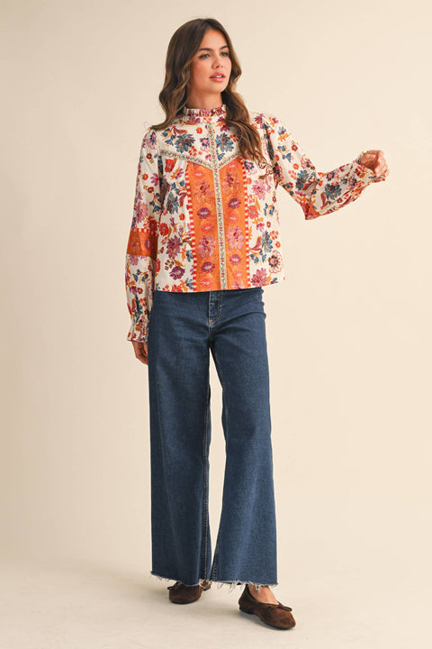 Floral Fall Blouse