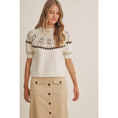 Nordic Brushed Knit Sweater