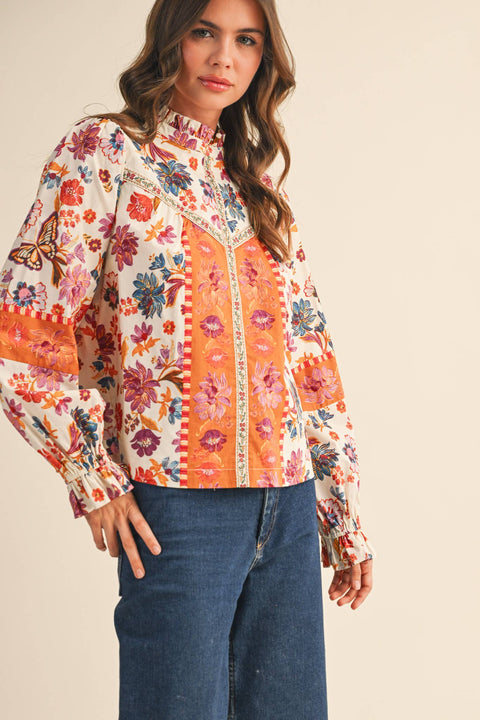 Floral Fall Blouse