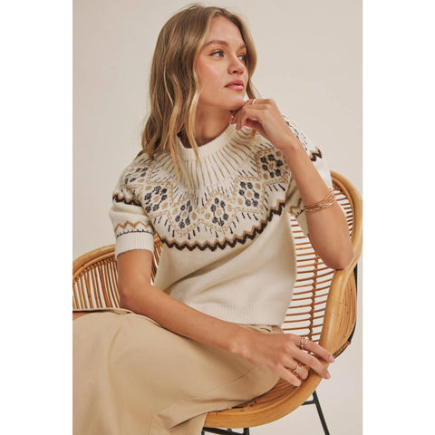 Nordic Brushed Knit Sweater