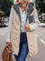 Grey Reversible Sherpa Puffer Long Vest-Apparel > Womens > Outerwear > Jackets-Pink Dot Styles