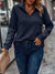 Navy Quilted Quarter Zip Sweater-Apparel > Womens > Tops > Sweaters-Pink Dot Styles
