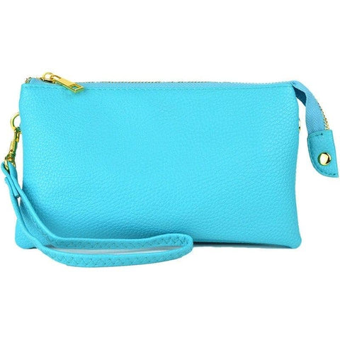 7013 Monogrammable Three Compartments Crossbody Bag: White