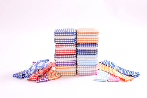 Gingham Travel Jewelry Case