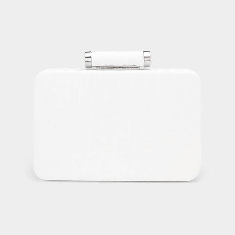 Sensibling Corp.-Solid Embossed Clutch-Pink Dot Styles