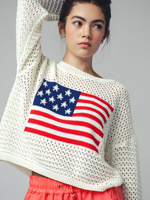 All-American Crochet Sweater