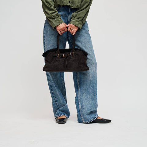 Tommy Faux Suede Satchel