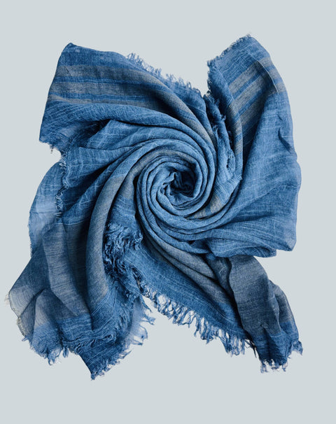 JC Sunny Fashion-JC021038 Textured Gauze Scarf Shawl – Soft Washed Colorblock Wrap with Subtle Distressed Dye & Raw Fringe Edges: Green-Pink Dot Styles