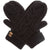 Fashion City-Winter Gloves Cable Knit Mittens with Fleece Lined: One Size / BLACK-Pink Dot Styles