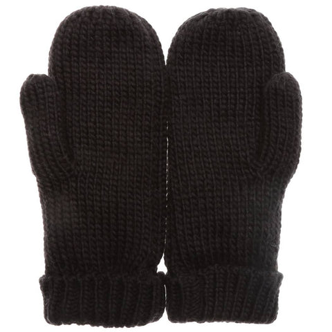 Fashion City-Cable Knit Mittens Fleece Lined-Pink Dot Styles