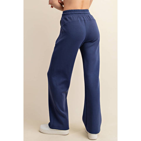 Modal Scuba Straight Pants: Smoky Navy