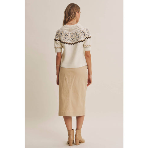 Nordic Brushed Knit Sweater