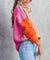 Color Block Turtle Neck-Apparel > Womens > Tops > Sweaters-Pink Dot Styles