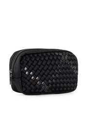 Haute Shore-Ally Noir | Woven Cosmetic Case (Final sale)-Pink Dot Styles
