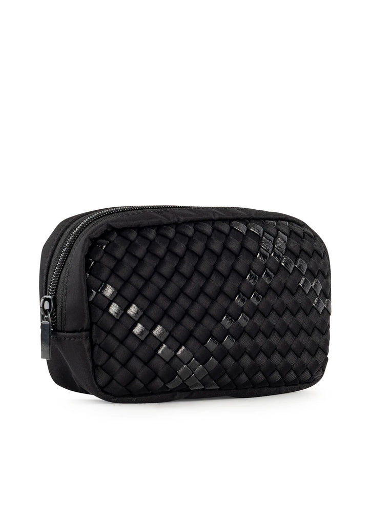 Haute Shore-Ally Noir | Woven Cosmetic Case (Final sale)-Pink Dot Styles