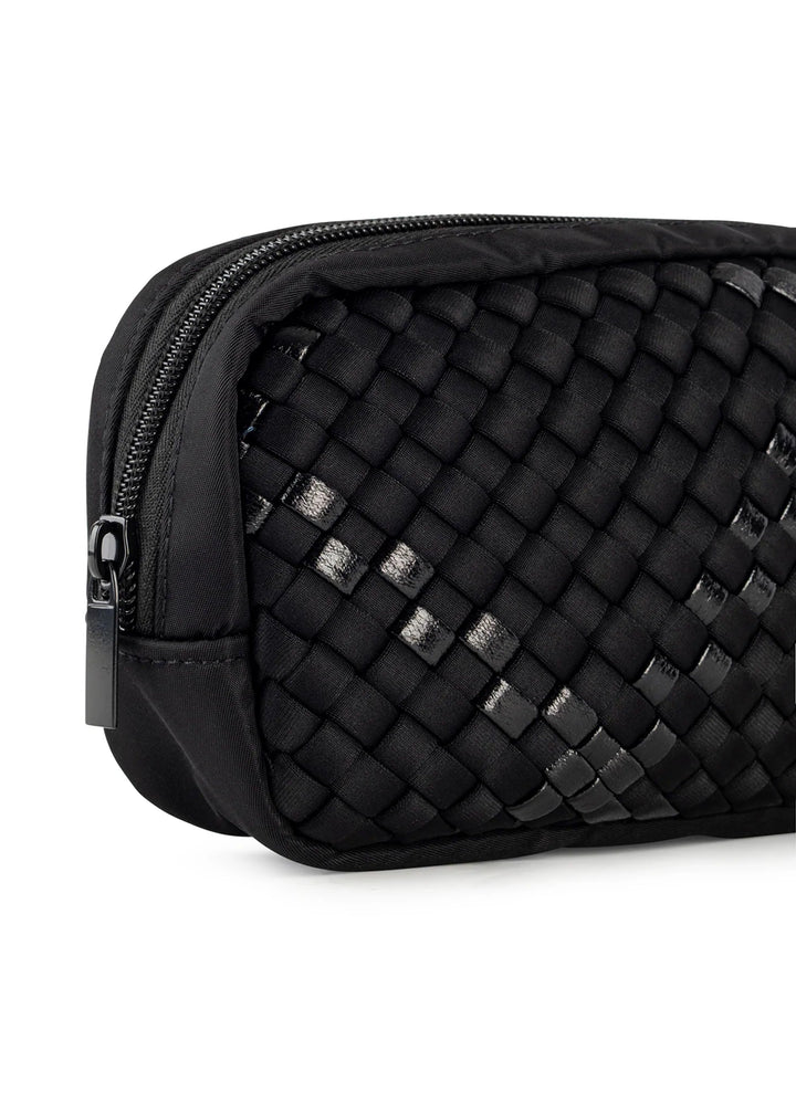 Haute Shore-Ally Noir | Woven Cosmetic Case (Final sale)-Pink Dot Styles