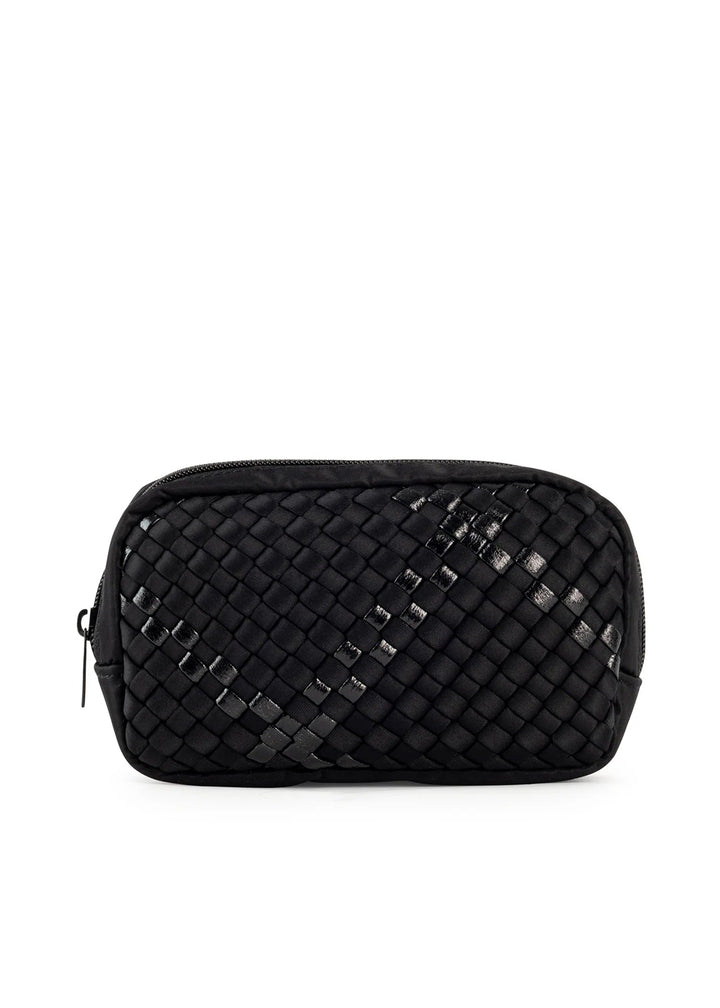 Haute Shore-Ally Noir | Woven Cosmetic Case (Final sale)-Pink Dot Styles