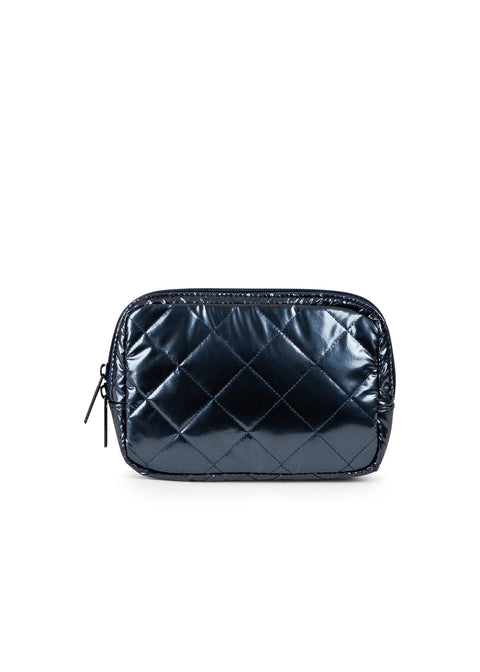 Amy Sea | Navy Puffer Quilted Belt Bag-Accessories > Handbags > Sling Bags-Pink Dot Styles