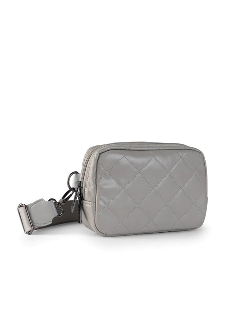 Amy Stone | Quilted Vegan Leather Belt Bag-Accessories > Handbags > Belt Bags-Pink Dot Styles