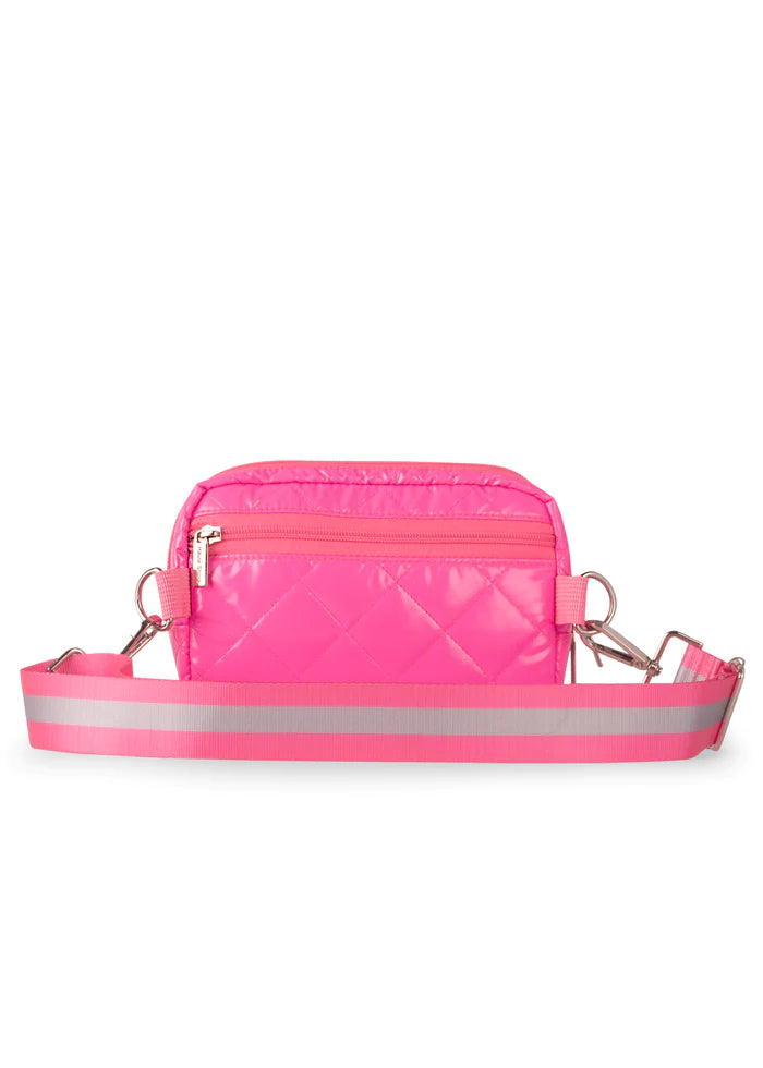 Haute Shore-Amy Sugar | Puffer Quilted Belt / Sling Bag-Pink Dot Styles
