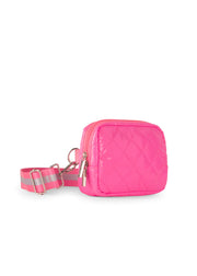 Haute Shore-Amy Sugar | Puffer Quilted Belt / Sling Bag-Pink Dot Styles