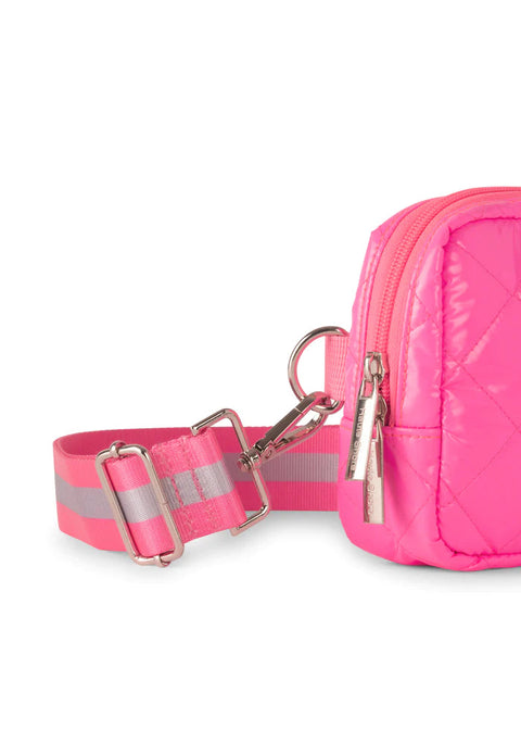 Amy Sugar | Puffer Quilted Belt / Sling Bag-Accessories > Handbags > Sling Bags-Pink Dot Styles