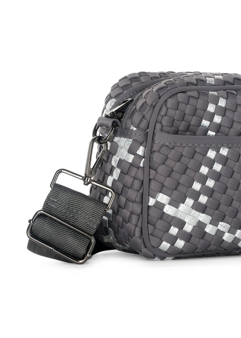 Haute Shore-Ariel Shadow | Woven Camera Bag Crossbody (Final Sale)-Pink Dot Styles
