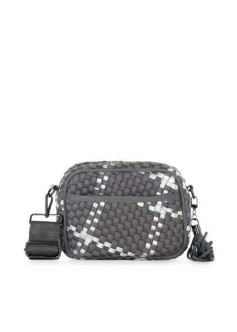 Haute Shore-Ariel Shadow | Woven Camera Bag Crossbody (Final Sale)-Pink Dot Styles