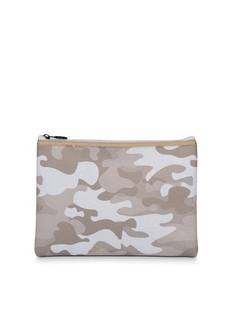 Haute Shore-Beth Sahara | Camo Neoprene Clutch-Pink Dot Styles