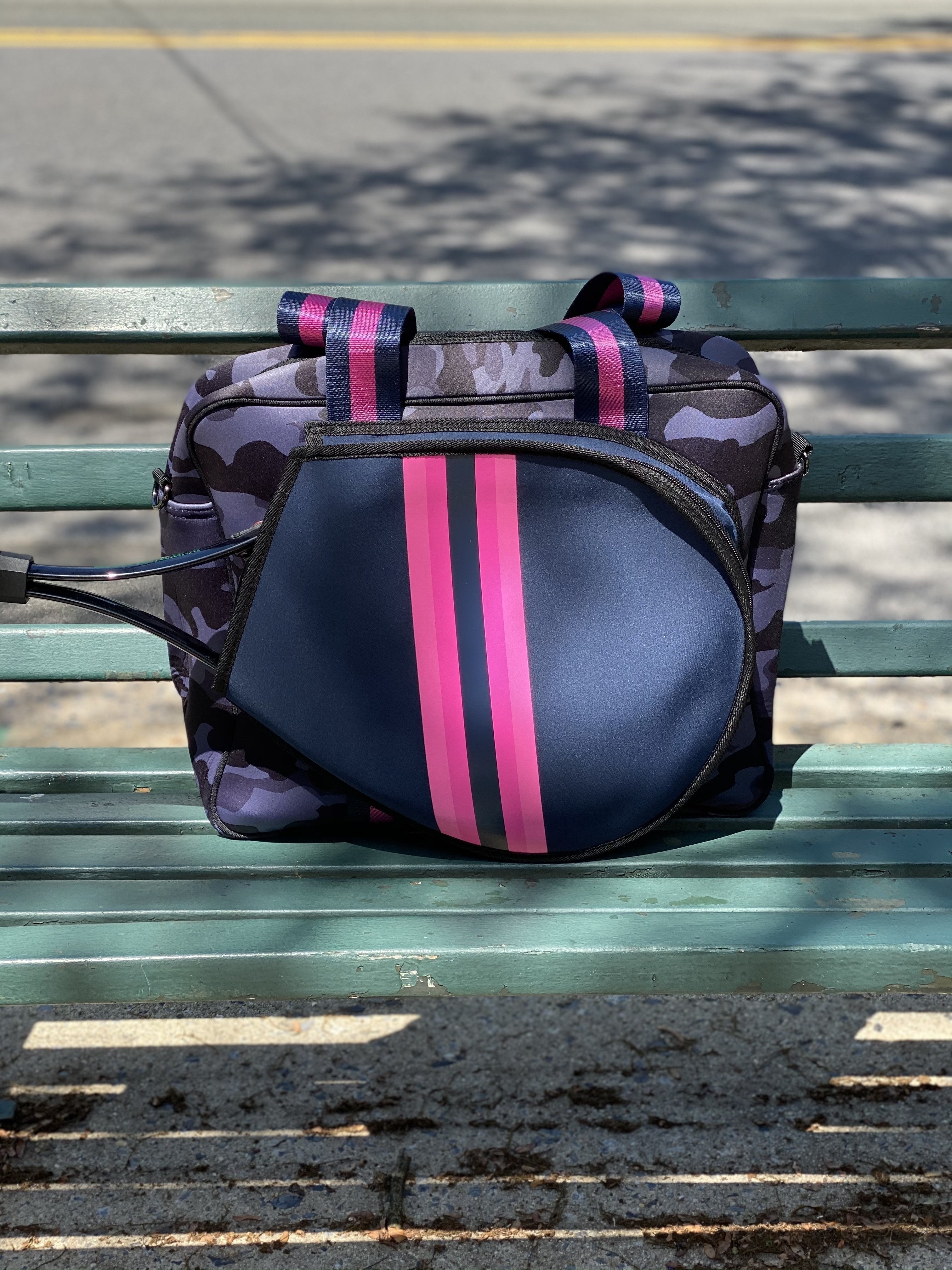 Jetpac Tennis Bag Lynne Tauchen Purple Floral Racket Sling Strap Backpack |  eBay