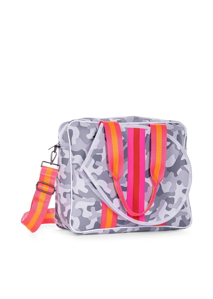 Haute Shore  Billie Roma Neoprene Tennis Bag w/Stripe