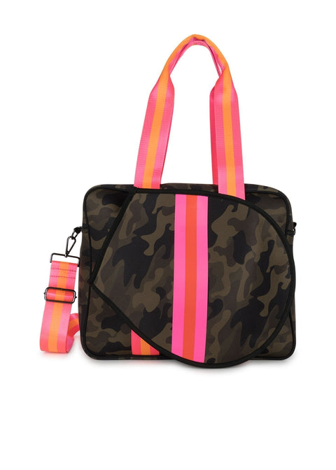 Haute Shore-Billie Showoff | Neoprene Tennis Bag-Pink Dot Styles