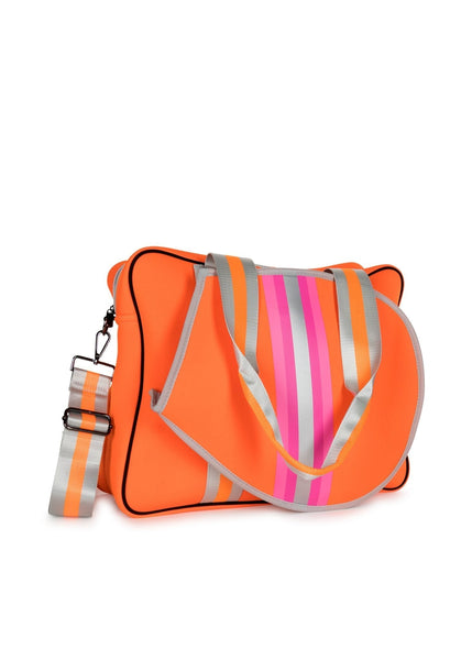 Haute Shore  Billie Roma Neoprene Tennis Bag w/Stripe