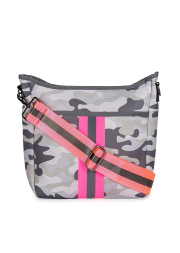 Haute Shore  Ryan Sahara - Camo Neoprene w/ Stripe Tote/Crossbody Bag