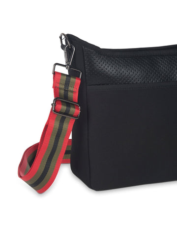 Gucci Techno Striped Messenger Bag in Red for Men