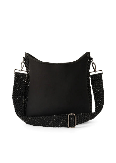 Haute Shore-Blake Noir | Woven Neoprene Crossbody-Pink Dot Styles