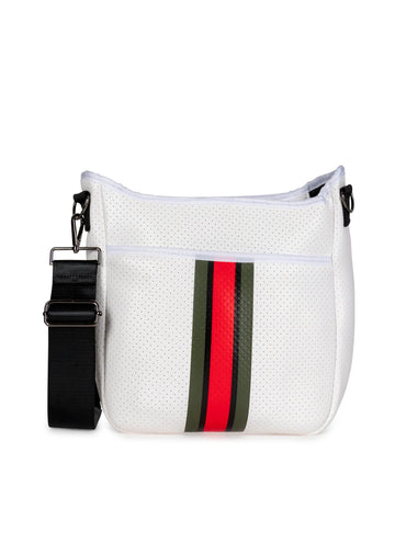 White gucci sling sales bag