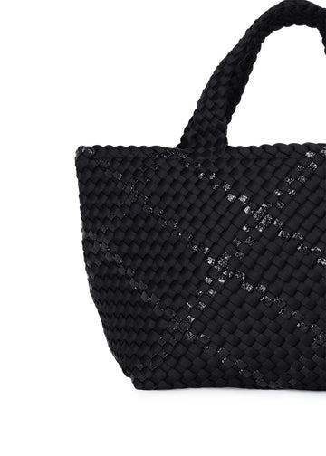 Neoprene Woven Tote Bag Black color Large Size Set Intro Price