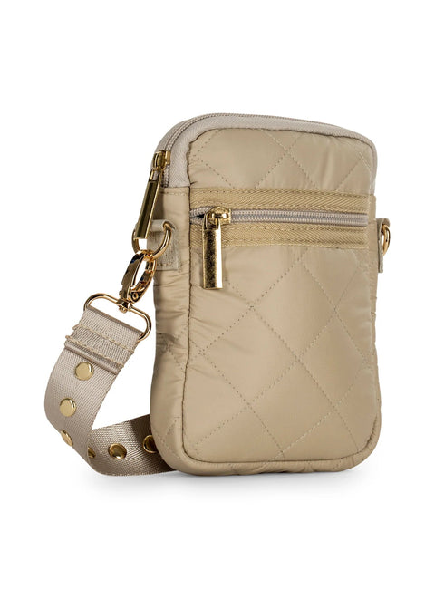 Haute Shore-Casey Buff | Quilted Cellphone Crossbody-Pink Dot Styles