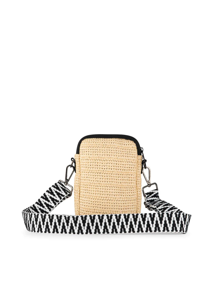 Haute Shore-Casey Raffia | Cellphone Crossbody-Pink Dot Styles