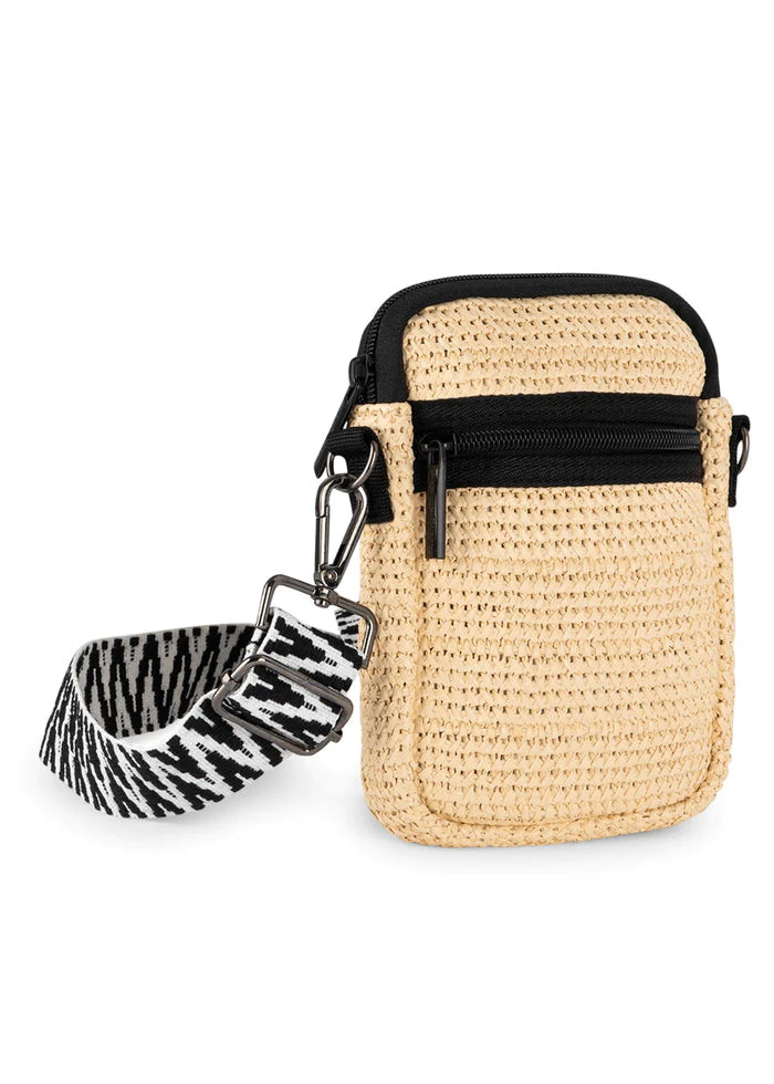 Haute Shore-Casey Raffia | Cellphone Crossbody-Pink Dot Styles
