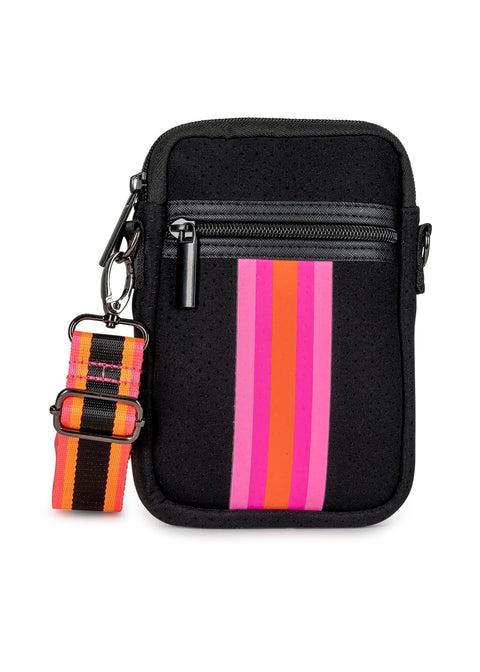 Haute Shore-Casey Rave | Neoprene Cellphone Crossbody-Pink Dot Styles