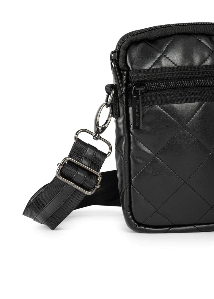 Haute Shore-Casey Solo | Quilted Vegan Leather Cellphone Crossbody-Pink Dot Styles