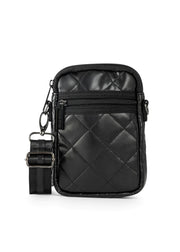 Haute Shore-Casey Solo | Quilted Vegan Leather Cellphone Crossbody-Pink Dot Styles