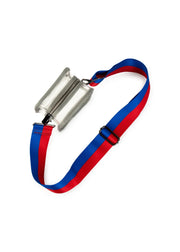 Haute Shore-Casey Spirit C | Stadium Approved Clear Cellphone Crossbody + Blue-Red Strap-Pink Dot Styles