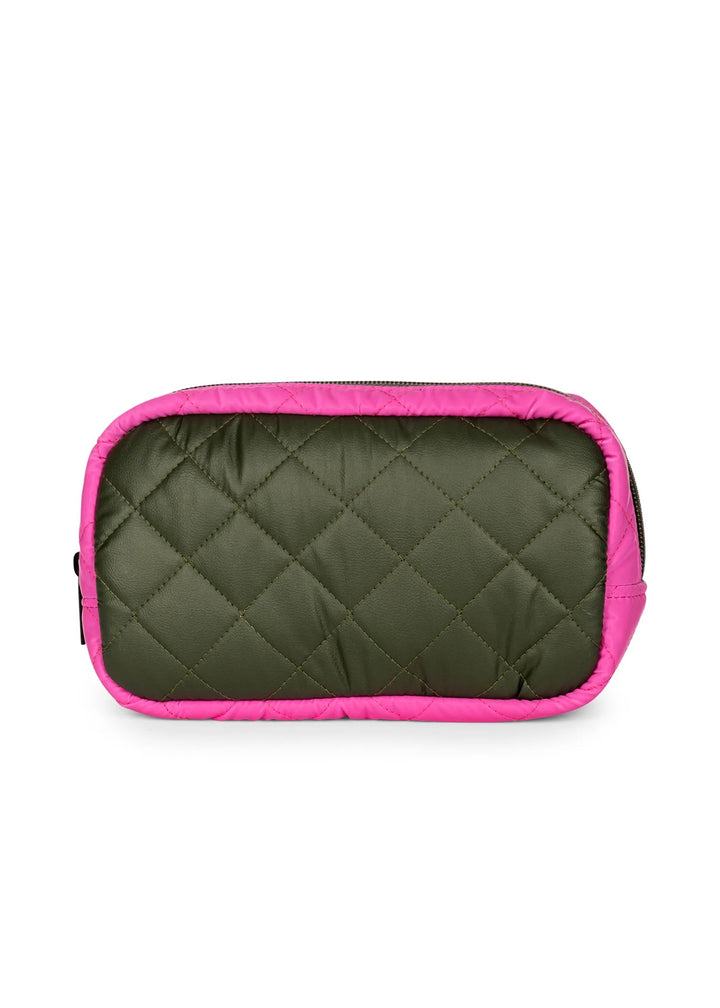 Haute Shore-Charli Avenue | Quilted Puffer Cosmetic Case-Pink Dot Styles